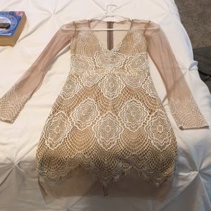 Lace eyelash dress
